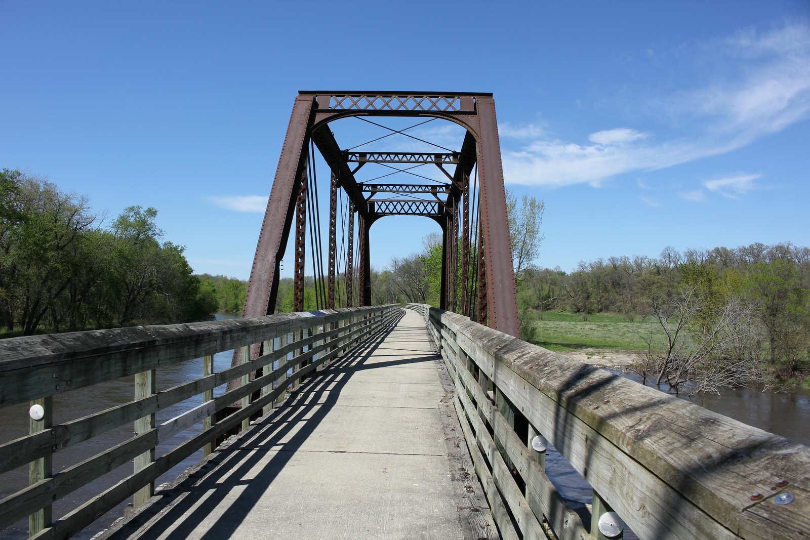 Looking north